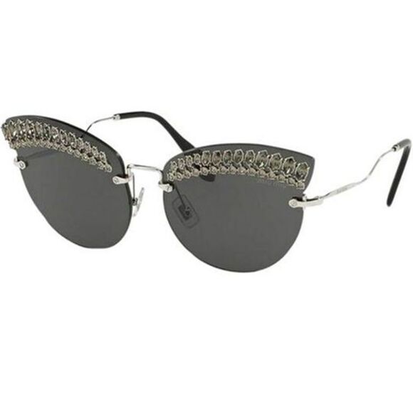 Miu Miu Scenique Evolution Sunglasses Silver - Picture 1 of 4
